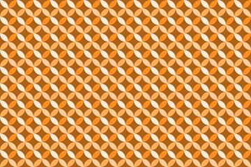 Golden dot, star, flower, glow, texture, geometric pattern seamless background. Abstract futuristic, geometric, three dimension background design. Decorative wallpaper 