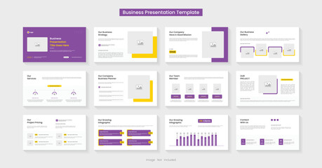 Powerpoint presentation slides template design. Minimal presentation layout for modern keynote presentation background, brochure design, website slider, landing page, annual report, company profile
