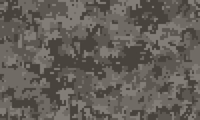 Abstract digital camouflage pattern in shades of gray.  Perfect for backgrounds, textures, militarythemed designs, or adding a subtle yet striking visual element to your projects.
