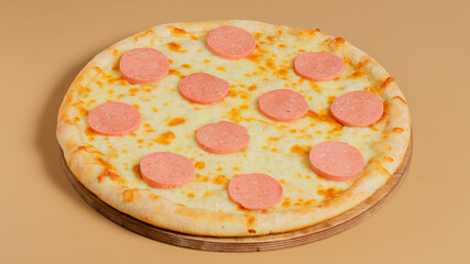 Delicious pizza isolated
