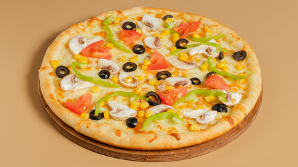 Delicious pizza isolated