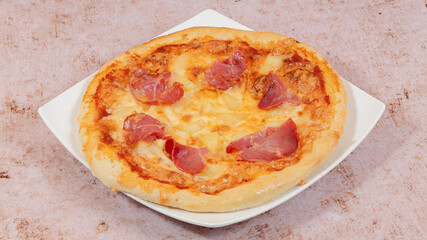 Delicious pizza isolated