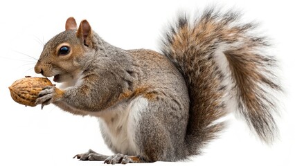 A squirrel, captured in natural light with a shallow depth of field