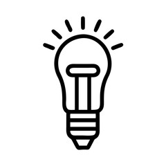 Icon of a Light Bulb