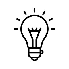 Fototapeta premium Icon of a Light Bulb