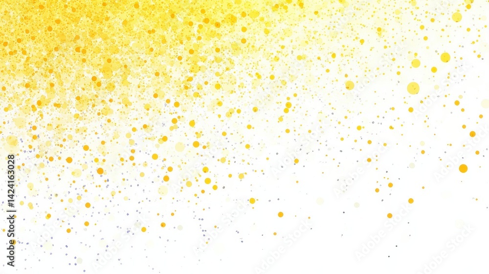 Poster abstract grainy soft and vibrant yellow gradient pattern on white background for summer or spring de