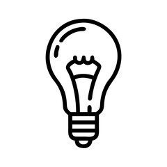 Obraz premium Icon of a Light Bulb