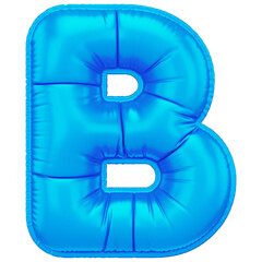 Inflated Font B 3D Icon Illustration 