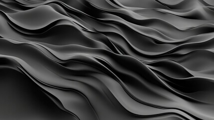 Obraz premium Dark, flowing, abstract drapery textures.