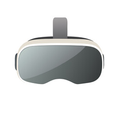 Obraz premium Isolated Virtual Reality Headset For Gaming And Immersive Digital Experiences