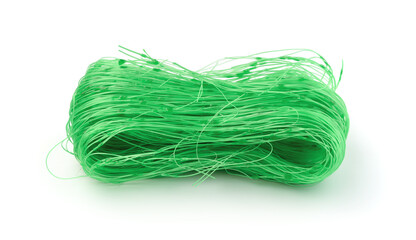 Plastic trellis net isolated on white.