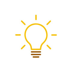 Creative Light Bulb Idea Symbol Innovation Concept Design On White Background
