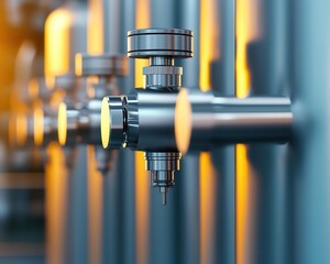 Industrial stainless steel AIpowered scheduling system with predictive demand analysis, automated task allocation, and realtime adaptability