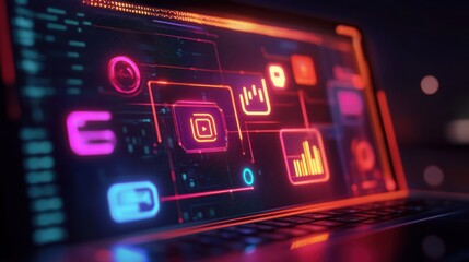Obraz premium Line SEO Icons. Editable Stroke