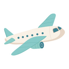 airplane flying icon over white background. colorful design. vector illustration