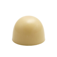 Fototapeta premium Isolated white chocolate truffle smooth elegant centerpiece symbolizing indulgence and luxury