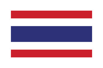 National Flag of Thailand. High quality vector
