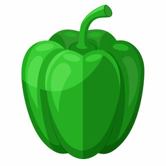 Vector illustration of a green paper