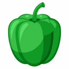 Vector illustration of a green paper