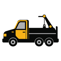 tow truck shilhotee vector isolated on white background