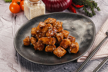 Chicken fillet with soya teriyaki sauce