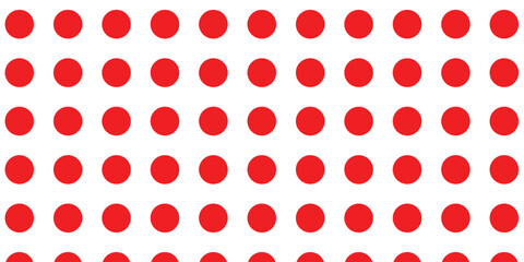 simple red polka dot grid pattern.
