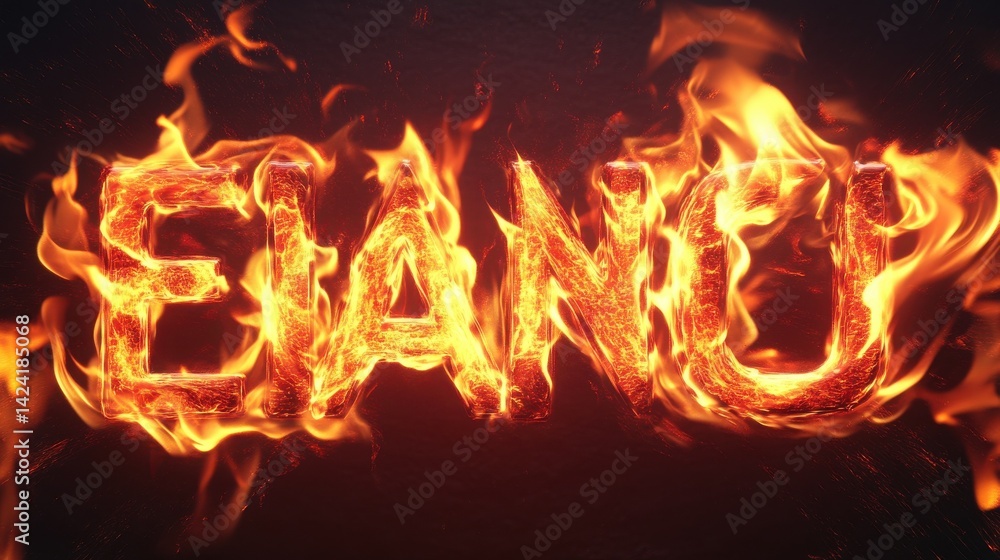 Aufkleber flame 3d text effect. editable text style effect with red light theme.