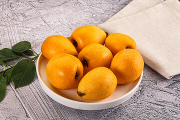 Ripe sweet juicy medlar fruit