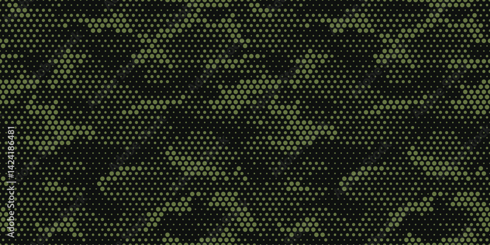 Aufkleber vector dotted camouflage pattern. dark green military pattern. seamless pattern for textile design a