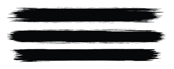 
Black set paint, ink brush, brush strokes, brushes,lines.Brush stroke paint boxes on white background - stock vector.