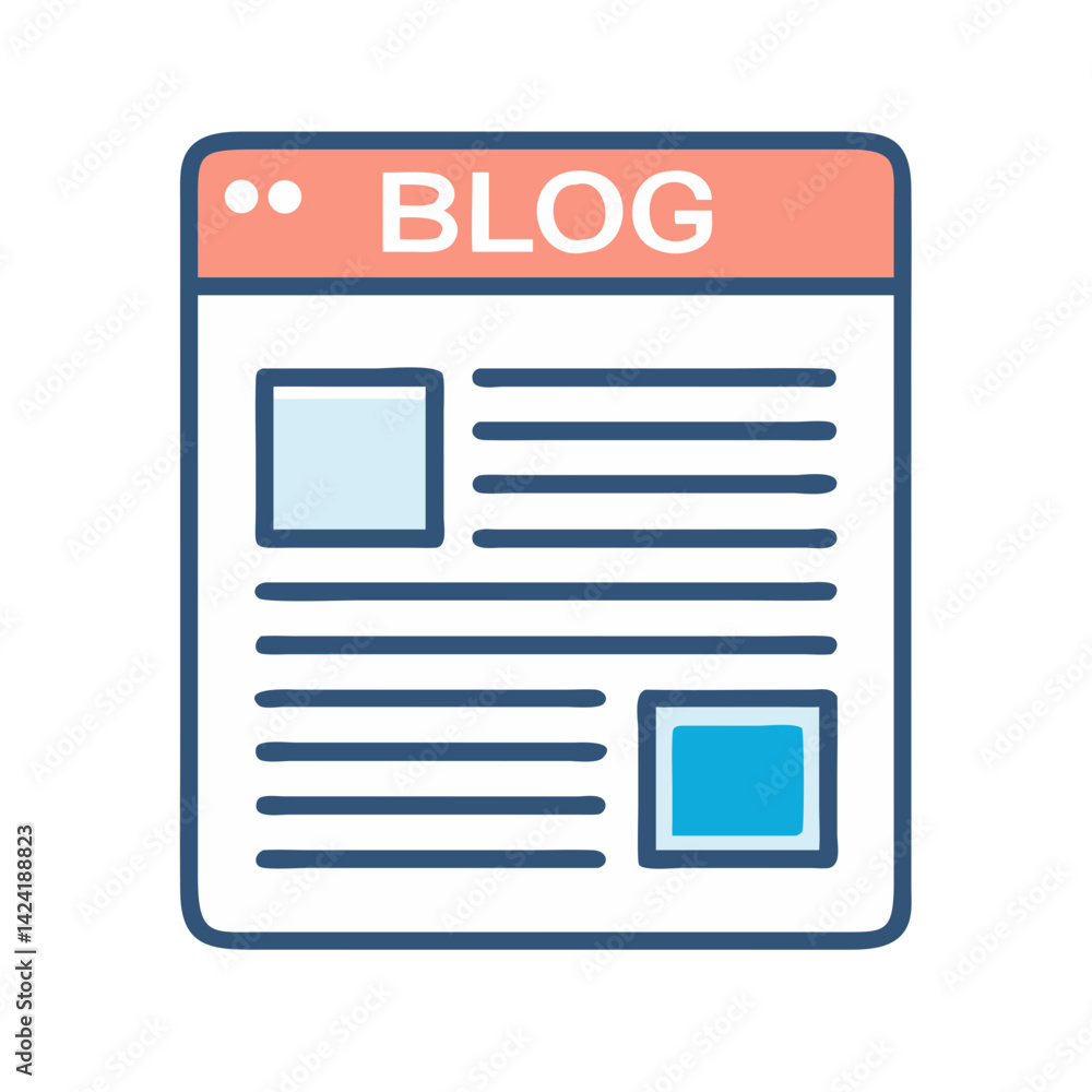 Poster article page icon representing blog or written content