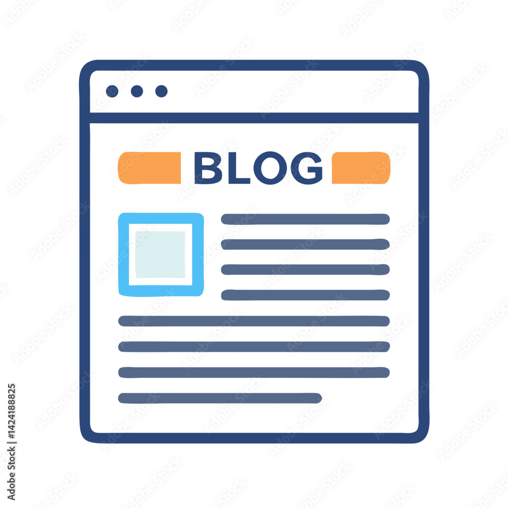 Poster article page icon representing blog or written content