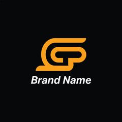 A company business logo design uses a unique sign and symbol as its vector icon for web technology. GB letter Logo.