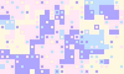 Dreamy pastel pixel art background.  Soft, abstract design perfect for websites, social media, presentations, and branding. Evokes feelings of calmness and serenity.