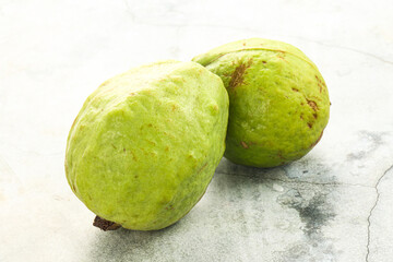 Ripe fresh green green guava