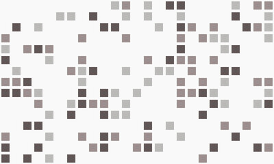 Abstract grayscale pixel art background.  Modern, minimalist design with scattered squares.  Perfect for website banners, tech presentations, or digital art projects.