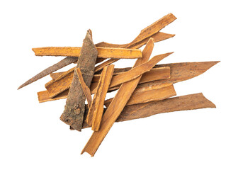 Cinnamon sticks isolated on transparent background