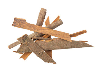 Cinnamon sticks isolated on transparent background