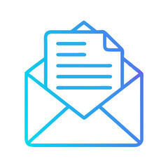 Envelope with Document Icon Representing Email and Digital Communication