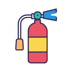 Fire Extinguisher Safety Equipment Icon Representing Fire Protection and Emergency Preparedness