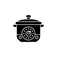 creative details Pressure Cooker Icon vector Illustration