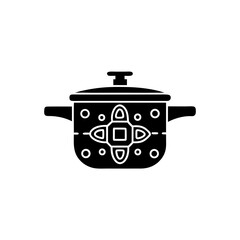 creative details Pressure Cooker Icon vector Illustration