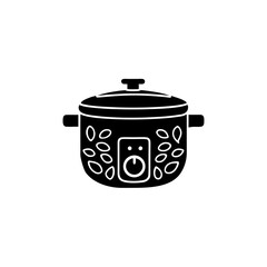 creative details Pressure Cooker Icon vector Illustration