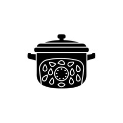 creative details Pressure Cooker Icon vector Illustration