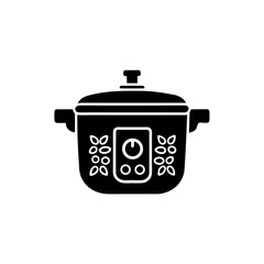 creative details Pressure Cooker Icon vector Illustration