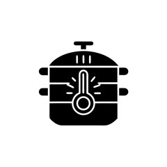 creative details Pressure Cooker Icon vector Illustration