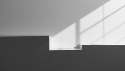 Creating modern interior shadows through minimalist design contemporary space architectural photography bright environment aesthetic viewpoint