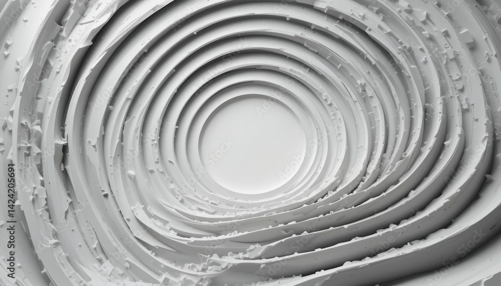 Poster creating intricate patterns with white plaster studio art space abstract texture creative environmen