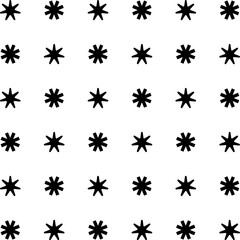 A versatile seamless pattern featuring abstract shapes in black on a white background. Ideal for digital papers, backgrounds, packaging, and creative projects.