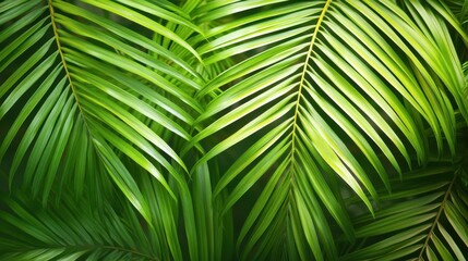 Fototapeta premium palm leaves background
